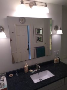 Primary Bathroom Vanity with Granite Top